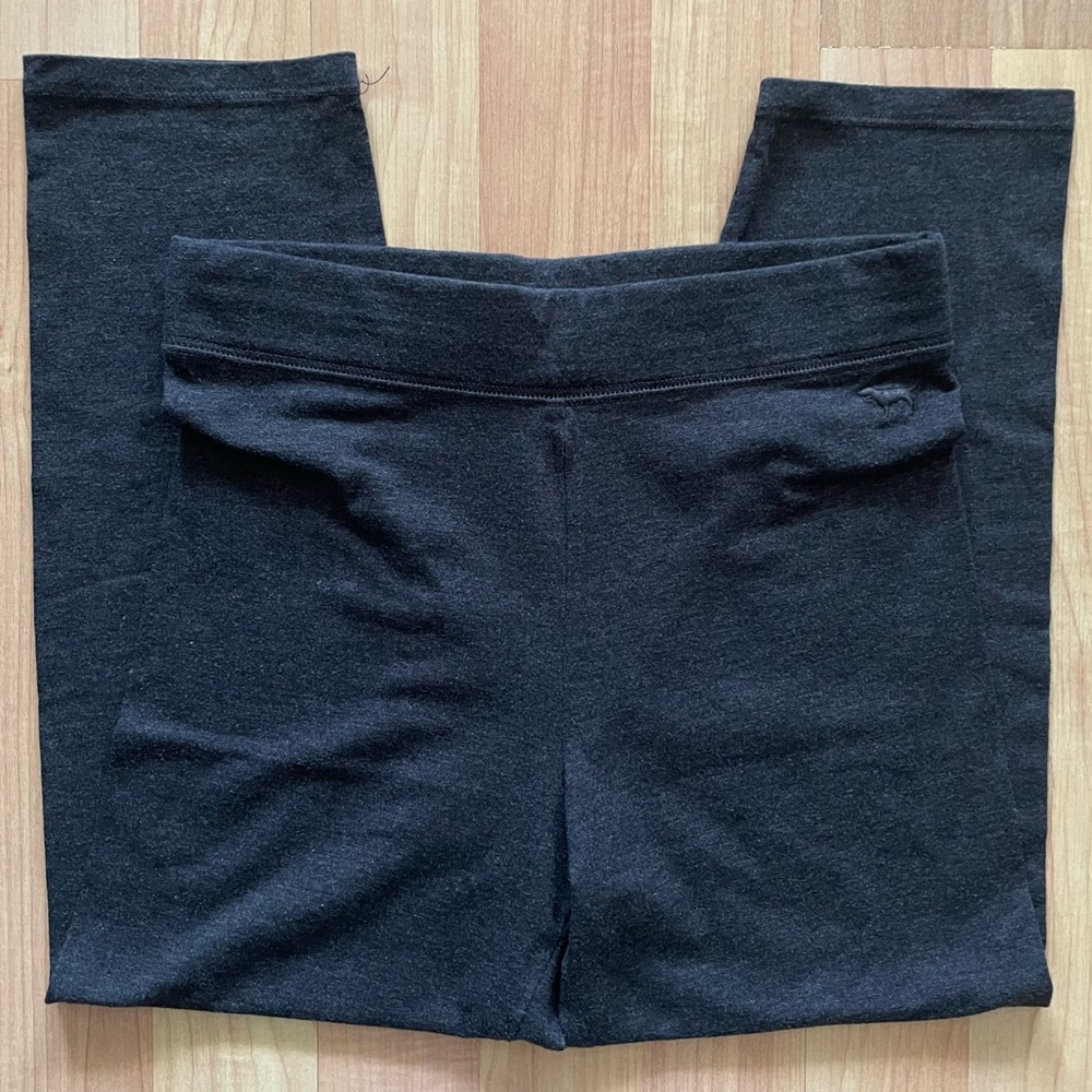 Women Victoria's Secret Pink Capri Leggings Dark Grey Size XS